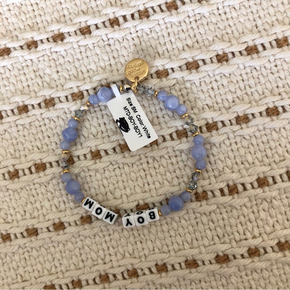 Little Words Project Boy Mom Beaded Stretch Bracelet - Picture 3 of 3